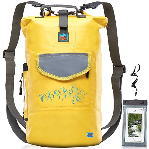 Luck route Waterproof Dry Bag with Backpack Straps and Pockets ...