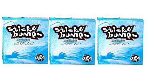 Sticky Bumps Cool Surf Wax (Pack of 3) - Biggest Wave Ever Surfed